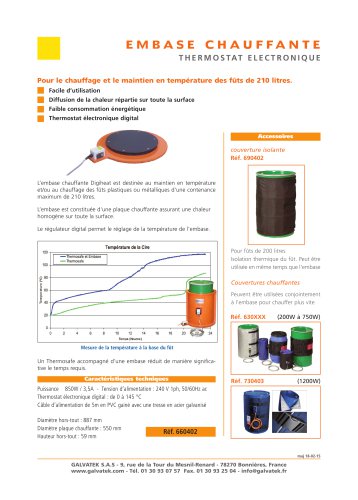 EMBASE CHAUFFANTE - Digiheat 660402