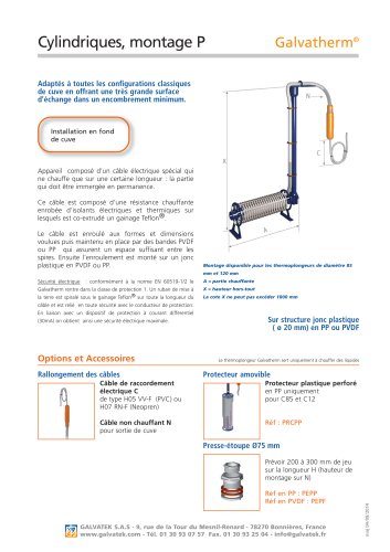 Galvatherm - Cylindriques, Type P