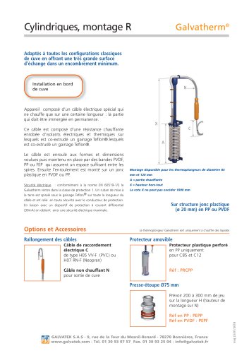 Galvatherm - Cylindriques, Type R