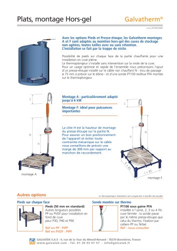 Galvatherm&reg; - mise hors-gel des cuves de stokage
