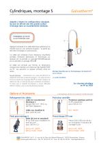 Galvatherm - Thermoplongeur cylindrique - Type S - 1