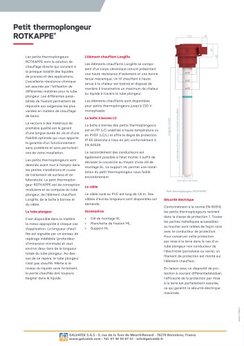 Petit thermoplongeur ROTKAPPE