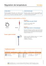 Sondes régulation de température