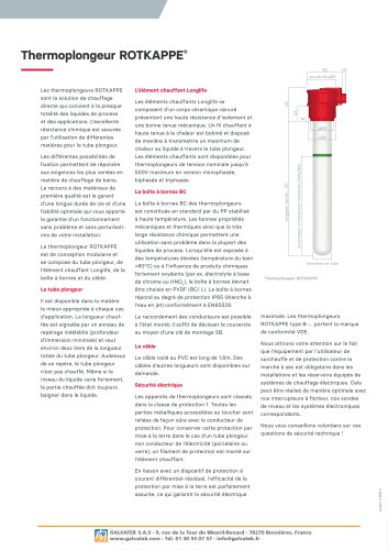 Thermoplongeur ROTKAPPE&reg;