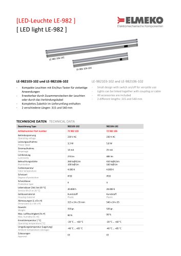 LE-982-106 LED-Light fitting