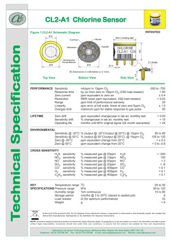 CL2-A1 Chlorine Sensor