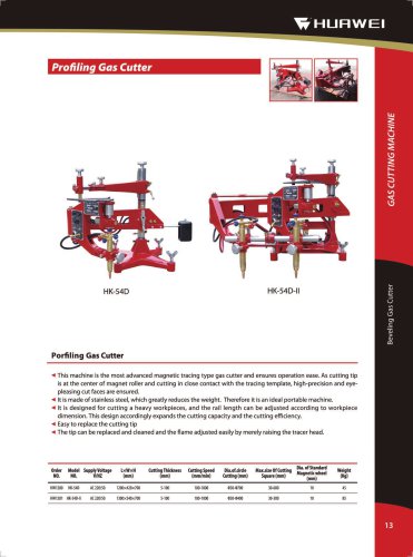 HK-54D-II Shape Profiling cutting machine