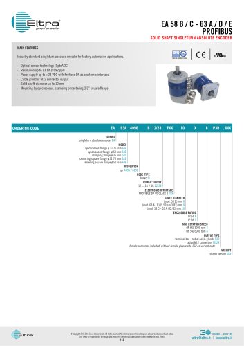 EA 58 B / C - 63 A / D / E