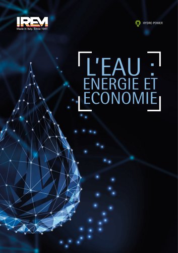 L'EAU ENERGIE ET ECONOMIE