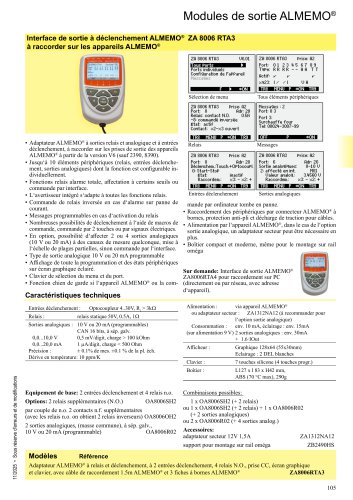 ALMEMO&reg; 8006-RTA3