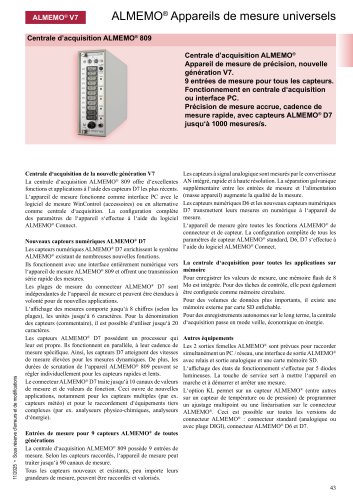 ALMEMO&reg; 809