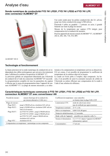 Conductivité D7