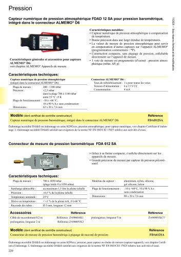 Connecteur de mesure de pression