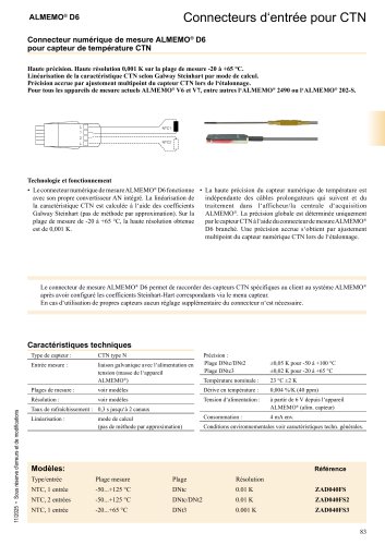 Connecteurs ALMEMO&reg; pour CTN