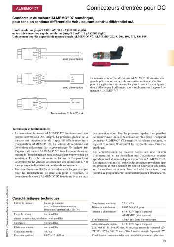 Connecteurs ALMEMO&reg; pour tension continue