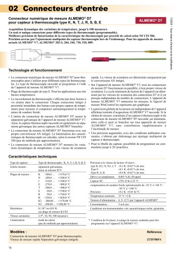 Connecteurs numériques ALMEMO®