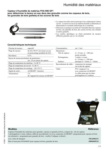 Humidité des granulés