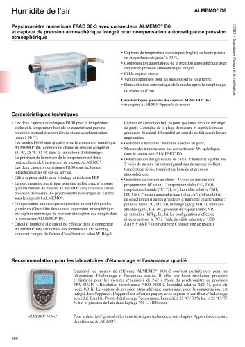 Psychrom&egrave;tre num&eacute;rique