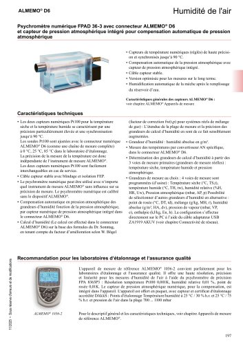 Psychromètre numérique
