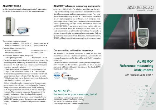 Reference Measuring Instruments