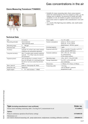 Transducer FYA600O3