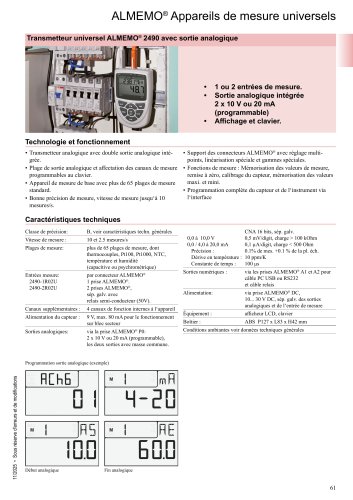 Transmetteur ALMEMO&reg; 2490