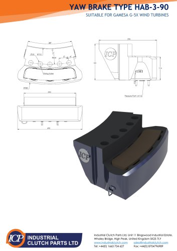 ICP Hydraulic Yaw Brake HAB-3-90