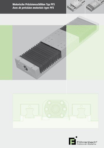 Axes de precision motorises PFS