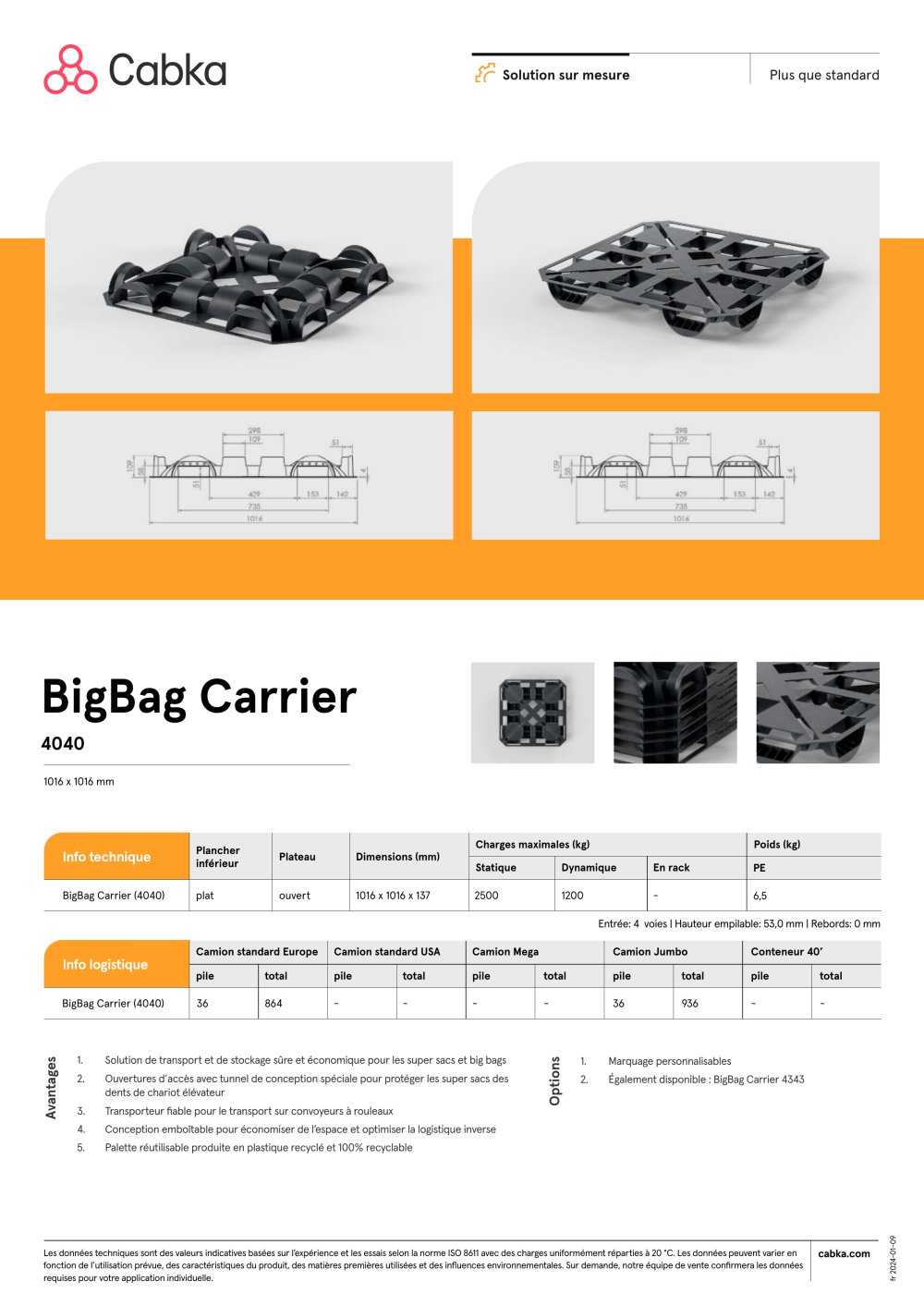 BigBag Carrier  4040 - Cabka