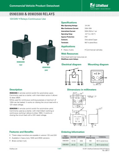 05903300 & 05903500 RELAYS