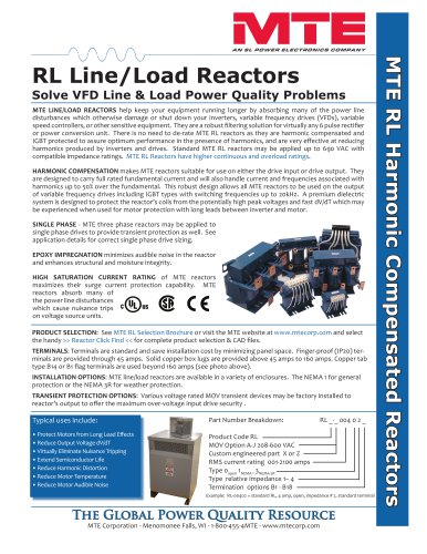 RL Line/Load Reactors