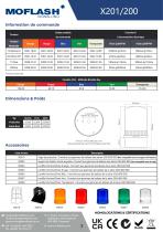 Fiche technique - Feu X201-200 - 2