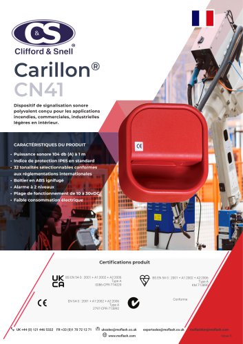 Fiche technique - Sirène électronique  C&S CN41