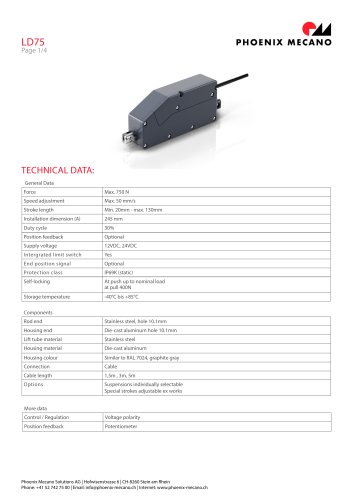 Data sheet LD75