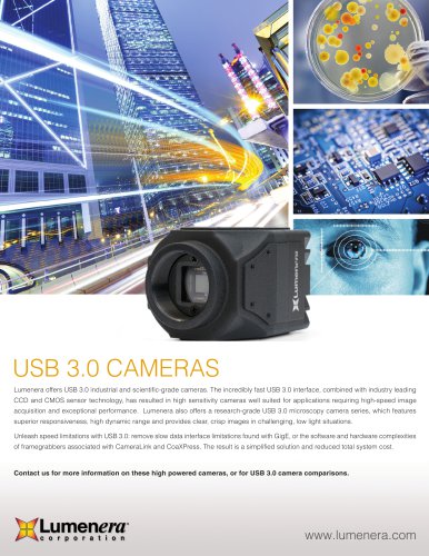 USB 3.0 CMOSIS & CCD Cameras