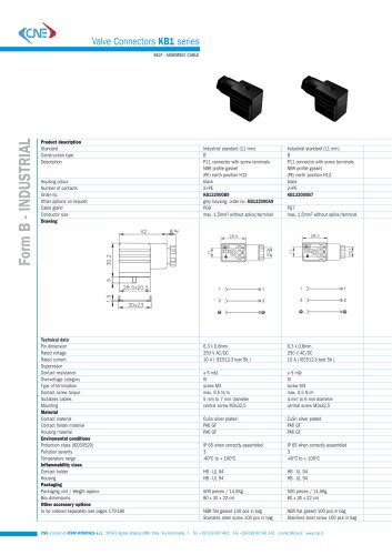 Valve Connectors KB1 series