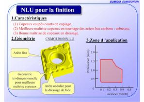 NFL nouveau brise-copeaux pour la finition des aciers doux et matières collantes - 3