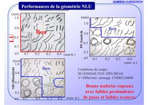 NFL nouveau brise-copeaux pour la finition des aciers doux et matières collantes - 4