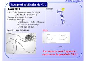 NFL nouveau brise-copeaux pour la finition des aciers doux et matières collantes - 8