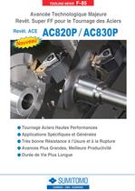 Nuances carbure revêtues AC820P/AC830P pour les aciers