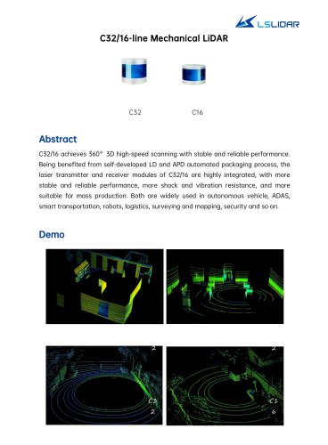 C32/16-line Mechanical LiDAR