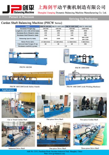 Jp Drive shaft balancer for Cardan Shaft,Propeller Shaft,PropShaft