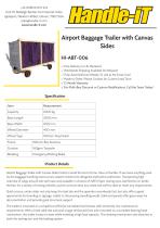 Airport Baggage Trailer with Canvas Sides