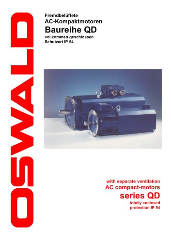 AC compact-motors with separate ventilation