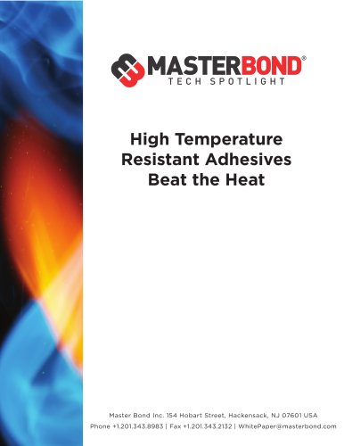 High Temperature Resistant Adhesives Beat the Heat