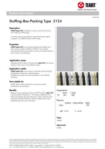 Stuffing-Box-Packing Type 2124