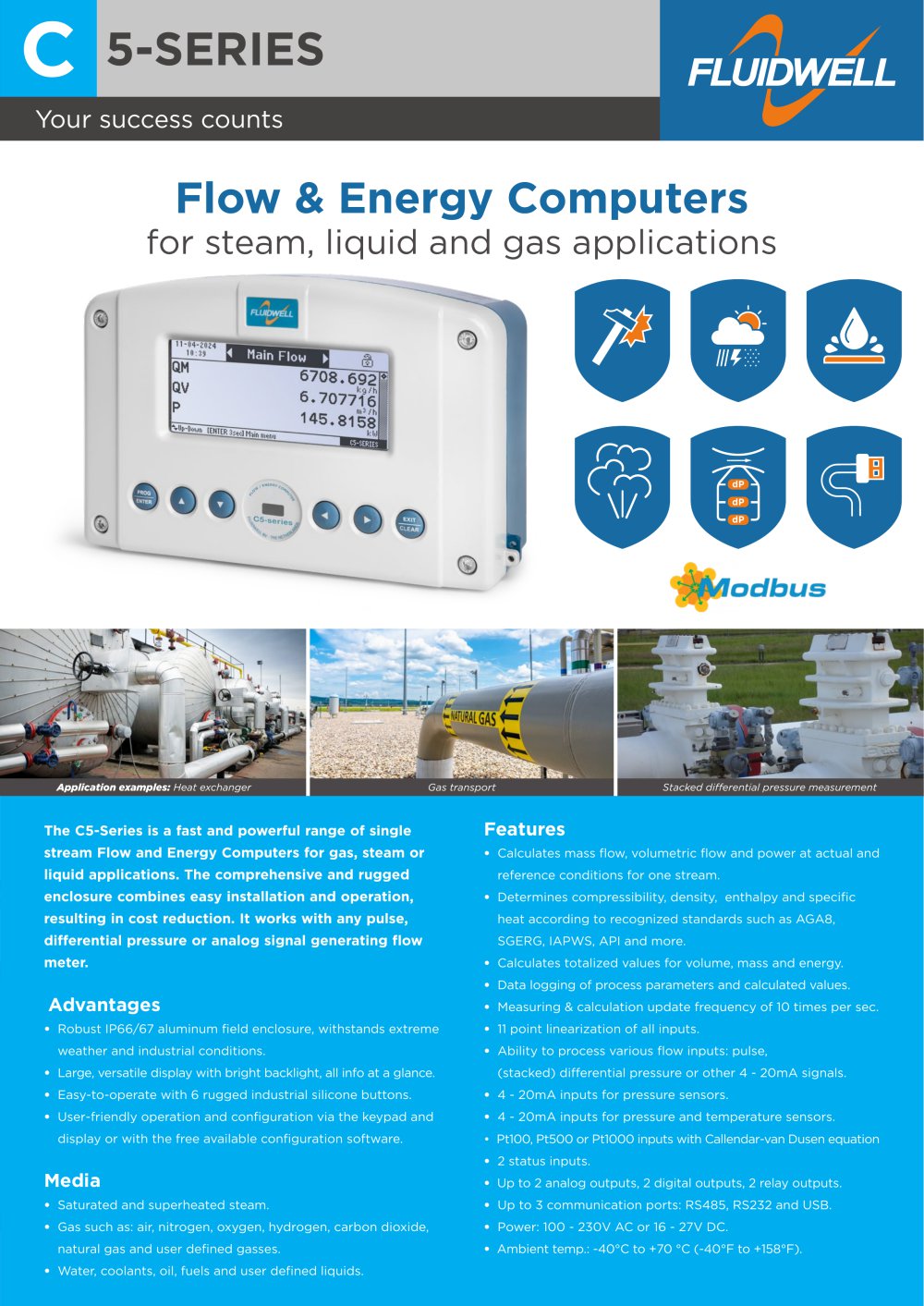 C5-Series Flow & Energy Computers folder - Fluidwell bv