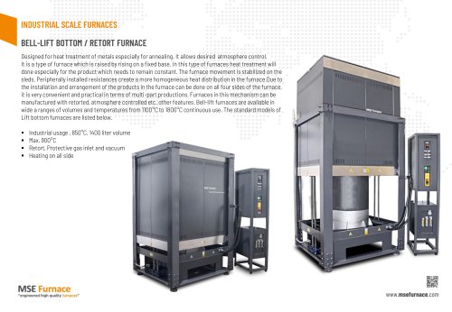 ELL-LIFT BOTTOM / RETORT FURNAC