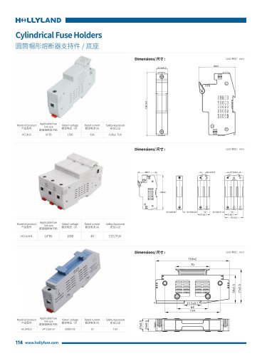 Fuse Holder for 14x85mm fuse
