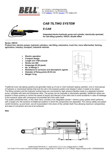 CAB TILTING - ECAB/HYCAB